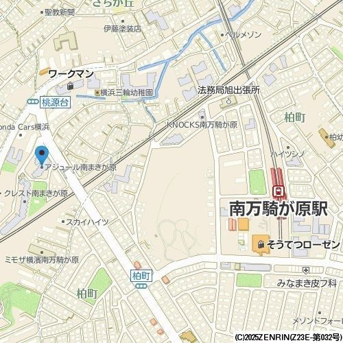 アジュール南まきが原の地図