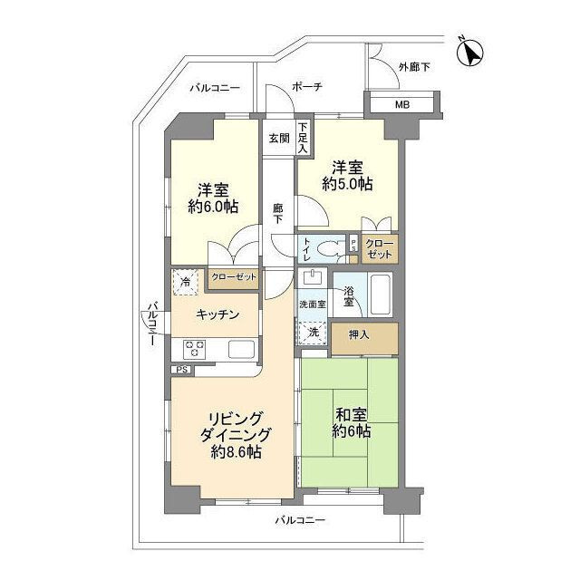 ダイアパレス藤沢本町の間取り