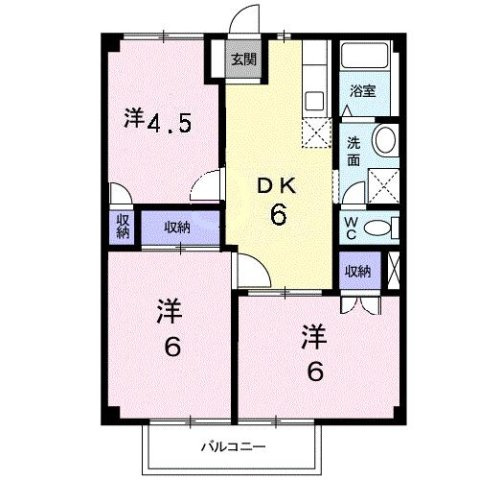 マリンシティＳＨＩＯＤＡ　Ａの間取り