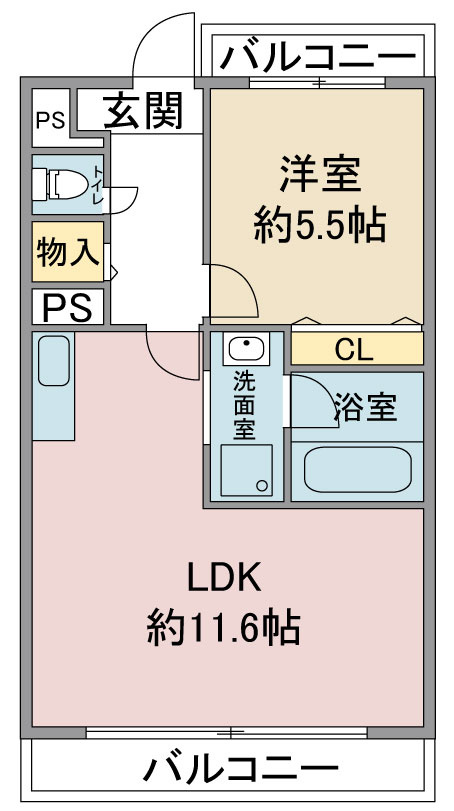 ヒヨシマンションの間取り
