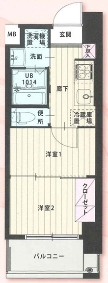 Mark Avenue Tower 久留米の間取り