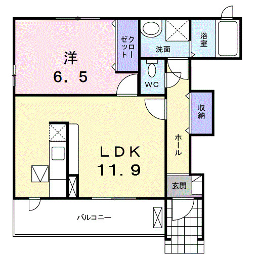 アムールＣの間取り