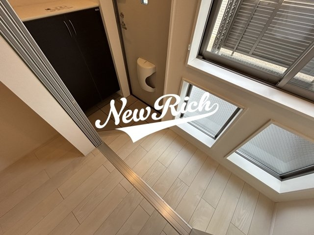 前橋市朝日町４丁目のアパートのバルコニー