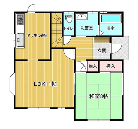 上里町七本木　中古1980の間取り