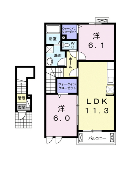 【間取り】 | プリマ　ステラ　Ⅱ