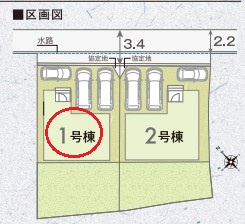  | リナージュ岸和田市今木町０１期 | 区画図