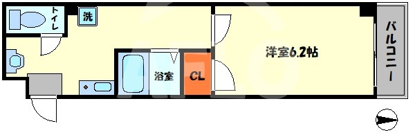 ビビッド北堀江の間取り|ビビッド北堀江　間取り