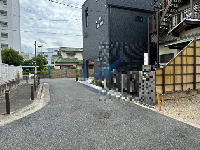 大阪市住吉区南住吉３丁目建築条件付土地の前面道路含む現地写真|前面道路含む現地土地写真　2026年8月27日撮影