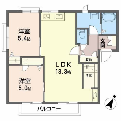 ガーデンハイツひがき Ｅ棟の間取り