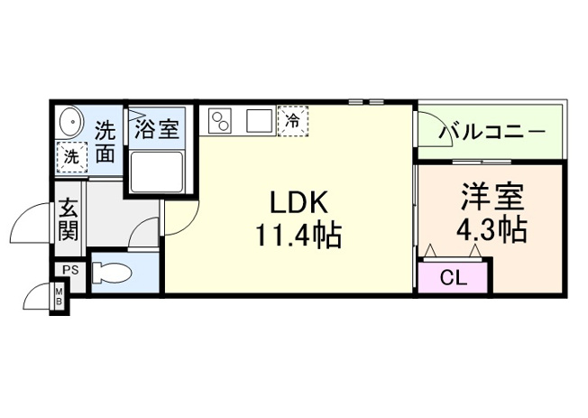 【間取り】 | フジパレス土橋
