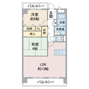 【間取り】 | グランデージ竹越