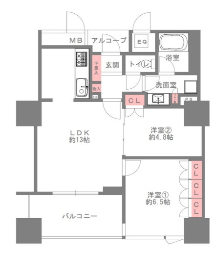 【間取り】 | シエリアタワーなんば