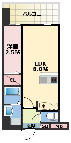 Luxe玉造南の間取り