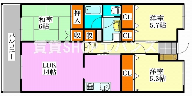 【間取り】 | コリンヌ津田沼