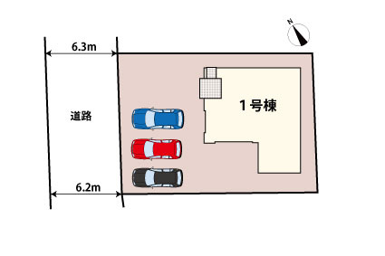 今津　新築戸建の区画図