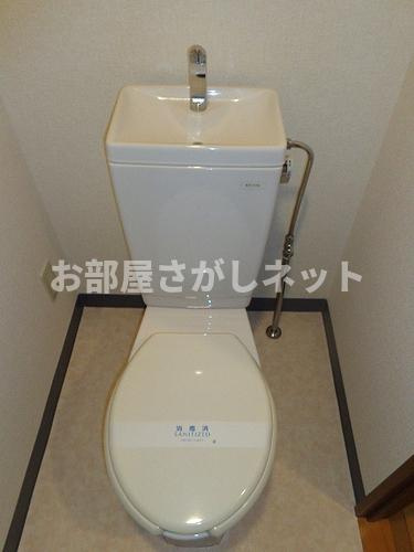 桜木町堂ノ下マンション【おとり物件なし】#学生・社会人にオススメ！初期費用分割払いOK！のトイレ|トイレ　※2015年4月撮影