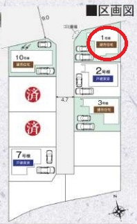【区画図】 | リナージュ泉佐野市長滝第１期 | 区画図