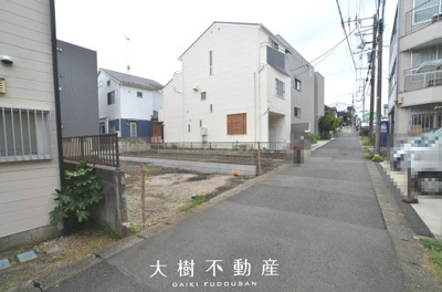 【前面道路含む現地写真】 | 座間市相武台１丁目　売地　全1区画