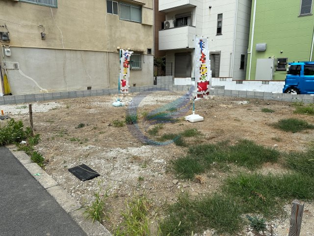 大阪市住吉区我孫子４丁目建築条件付土地の外観|現地土地写真　2026年8月27日撮影