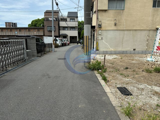 大阪市住吉区我孫子４丁目建築条件付土地の前面道路含む現地写真|前面道路含む現地土地写真　2026年8月27日撮影