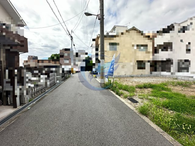 大阪市住吉区我孫子４丁目建築条件付土地の前面道路含む現地写真|前面道路含む現地土地写真　2026年9月17日撮影