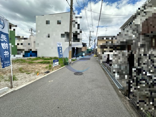 大阪市住吉区我孫子４丁目建築条件付土地の前面道路含む現地写真|前面道路含む現地土地写真　2026年9月17日撮影