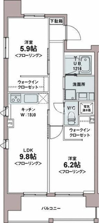 ※間取り反転タイプになります。