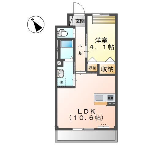 ロジェ　かげろうの間取り
