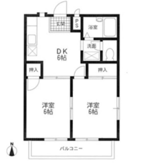 【間取り】 | くるみハイツ２