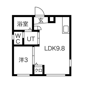 【間取り】 | Ceres岩塚駅前B棟 | ※同物件他部屋写真　反転・色違いの場合有　現状優先