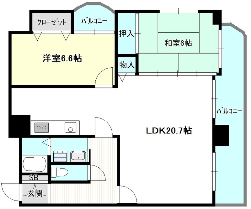 ラシャンス広畑の間取り