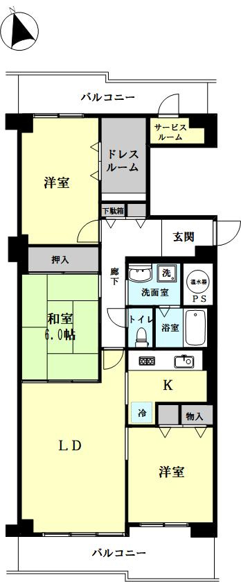 ヴィラ舞子五色山の間取り