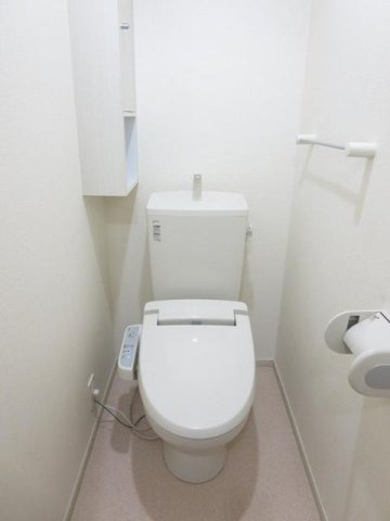 メゾン　アスナロ　Ⅲのトイレ|落ち着いた色調のトイレです