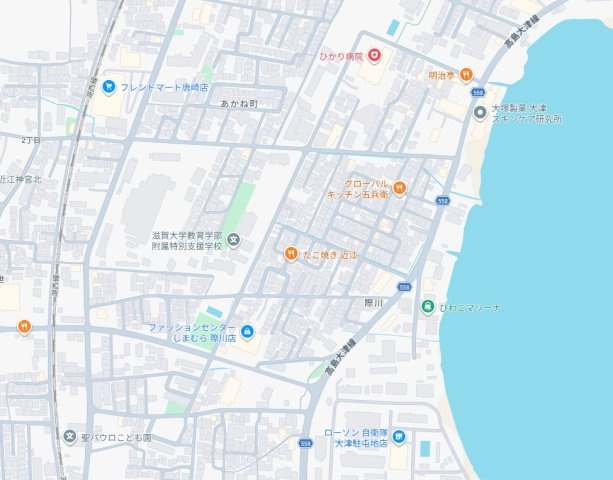 ★大津市際川　第3期　新築一戸建ての地図