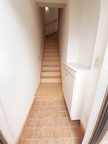 グリーン　ビラ　Ｂの玄関|収納もある玄関です