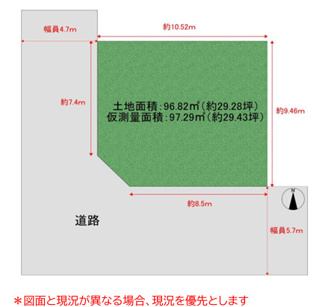 【区画図】 | 八尾市太田六丁目　売土地