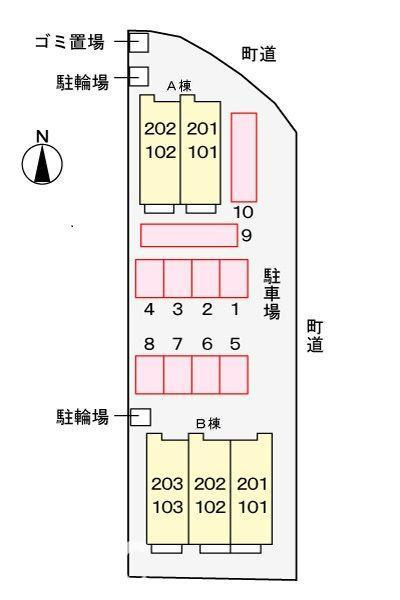 グリーンビラ　Ａの駐車場
