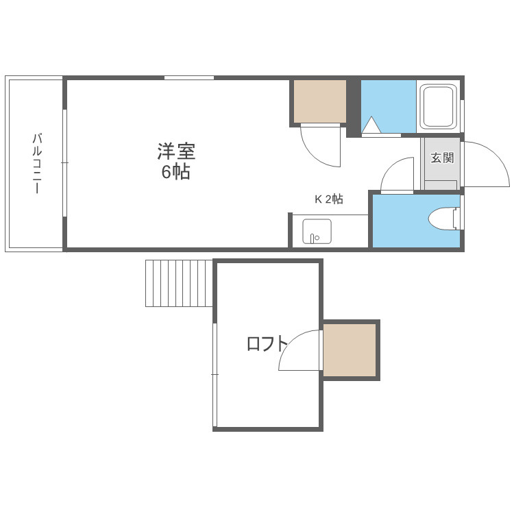 グレイス五条の間取り|別号数タイプ