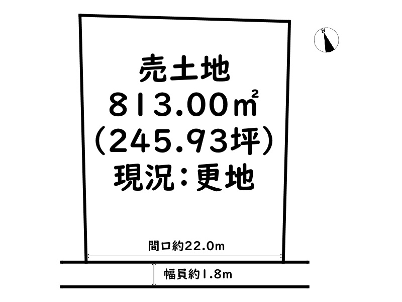 姫路市豊富町御蔭/売土地の土地図