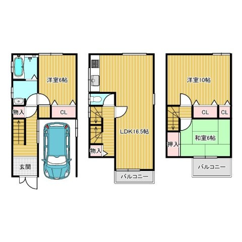 【間取り】 | 木屋元町　中古一戸建て
