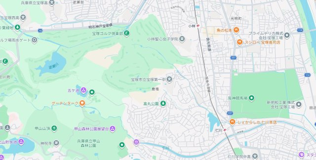 宝塚市鹿塩　第1期　新築一戸建ての地図