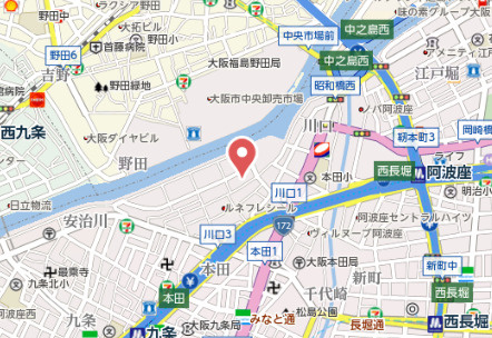 【地図】 | エスリード中之島ザ・コア