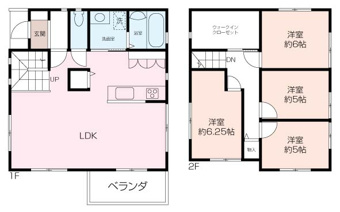4LDKの間取りです