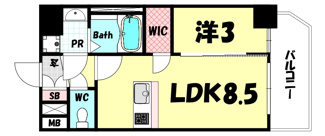 【間取り】 | エスリードレジデンスグラン神戸三宮シティ