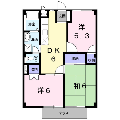 ドミールVANの間取り
