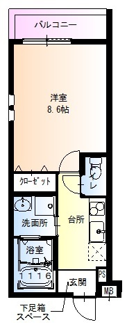 フジパレス我孫子前駅西Ⅱ番館の間取り