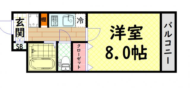 【間取り】 | アンシャンテ南堀江