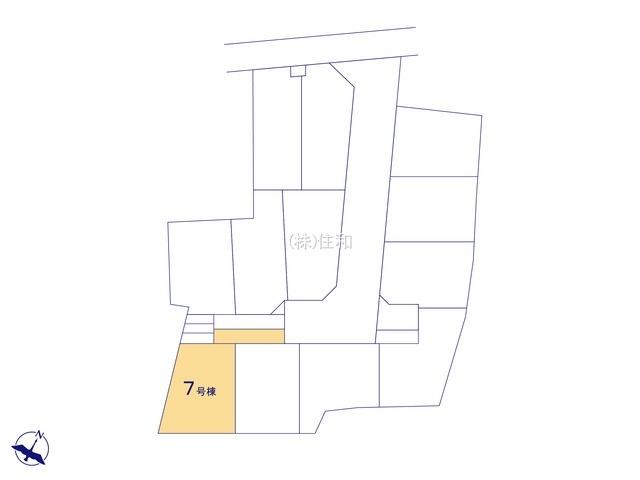 【新築分譲住宅】川越市南大塚3丁目の区画図