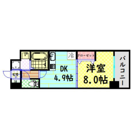 【間取り】 | ブランクレール谷町
