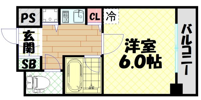 【間取り】 | シティライフクラウンハイム長堀通